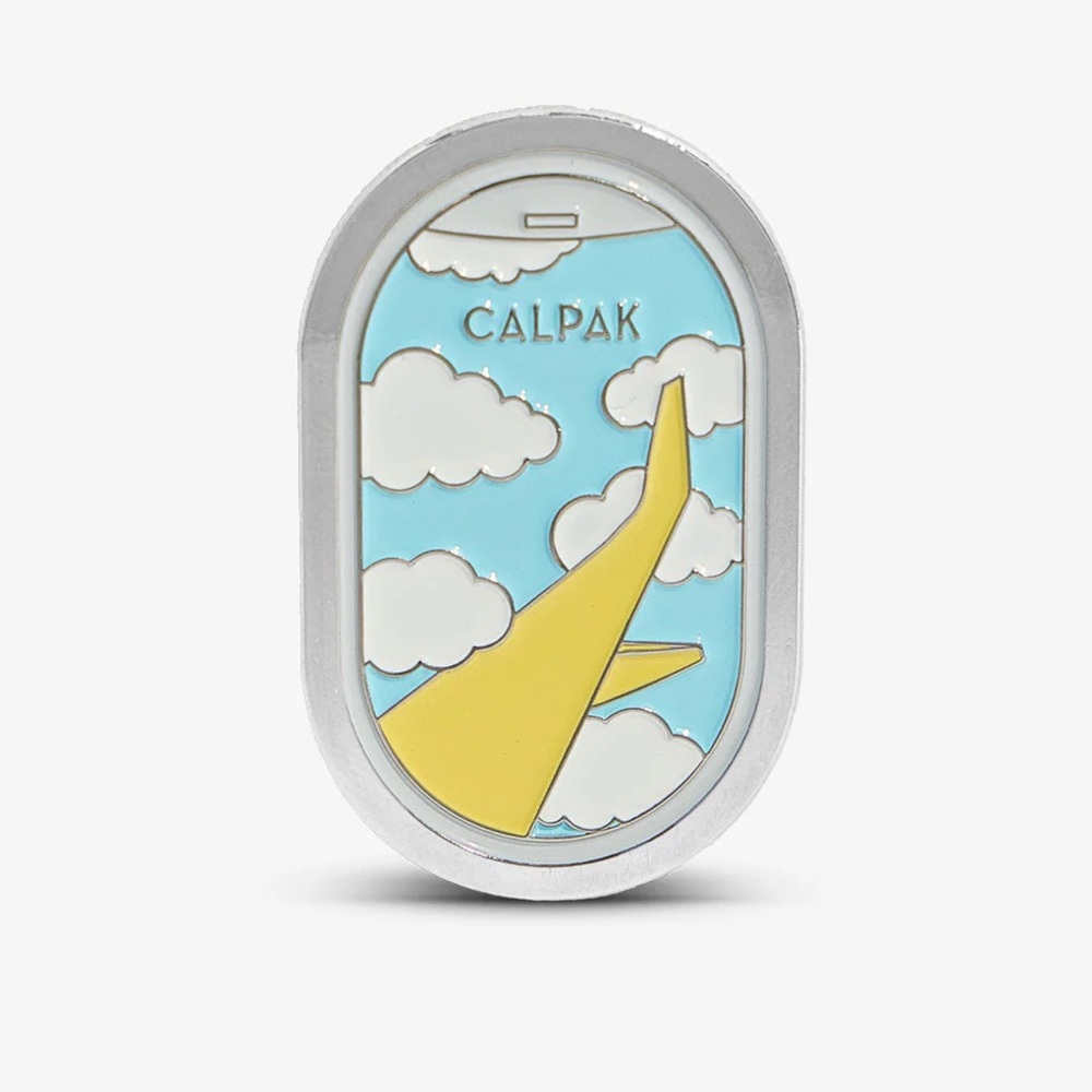 NWT Calpak Silver Enamel Pin